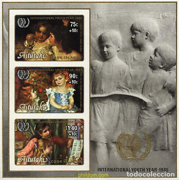 Sellos: 53727 MNH AITUTAKI 1985 A&Ntilde;O INTERNACIONAL DE LA JUVENTUD