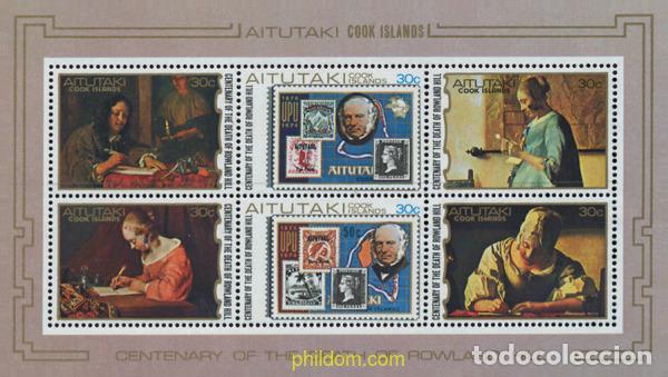Sellos: 53653 MNH AITUTAKI 1979 CENTENARIO DE LA MUERTE DE SIR ROWLAND HILL