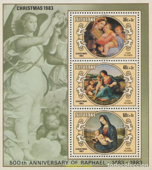 Sellos: 53710 MNH AITUTAKI 1983 NAVIDAD. 500 ANIVERSARIO DEL NACIMIENTO DE RAPHAEL