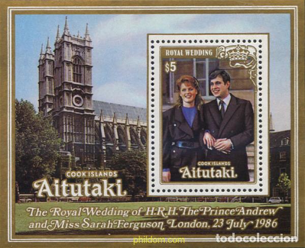 Sellos: 53743 MNH AITUTAKI 1986 BODA DEL PRINCIPE ANDRES Y MISS SARAH FERGUSON