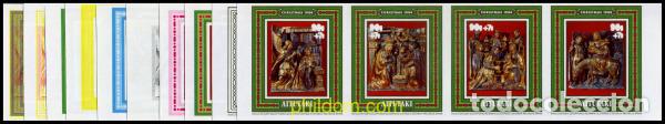 Sellos: 201614 MNH AITUTAKI 1984 NAVIDAD. ESCULTURAS