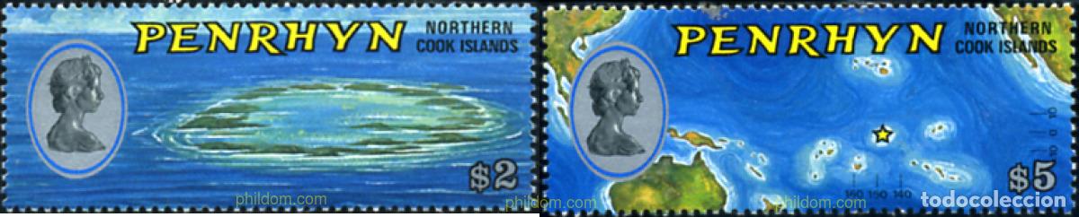 Sellos: 54876 MNH PENRHYN 1975 SERIE BASICA