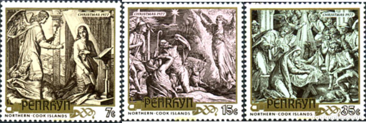 Sellos: 54949 MNH PENRHYN 1977 NAVIDAD