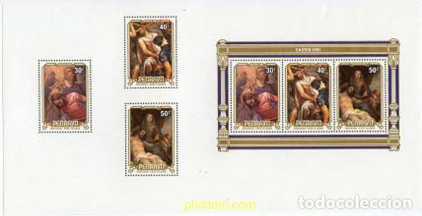 Sellos: 221117 MNH PENRHYN 1981 PASCUA
