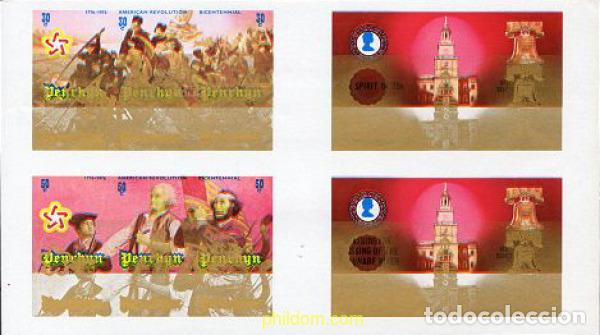 Sellos: 221088 MNH PENRHYN 1976 BICENTENARIO DE ESTADOS UNIDOS