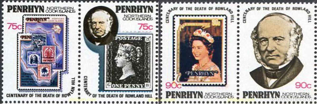 Sellos: 6241 MNH PENRHYN 1979 CENTENARIO DEL NACIMIENTO DE SIR ROWLAND HILL