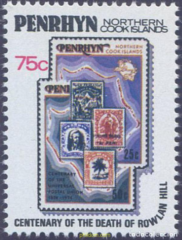 Sellos: 660411 MNH PENRHYN 1979 CENTENARIO DEL NACIMIENTO DE SIR ROWLAND HILL