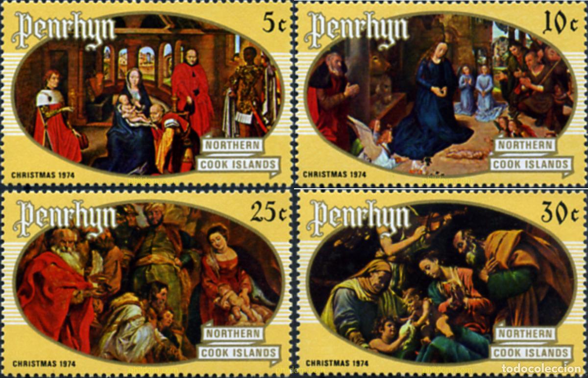 Sellos: 54875 MNH PENRHYN 1974 NAVIDAD