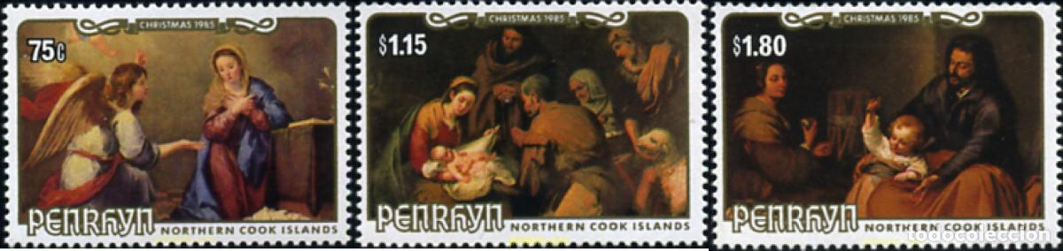 Sellos: 54930 MNH PENRHYN 1985 NAVIDAD