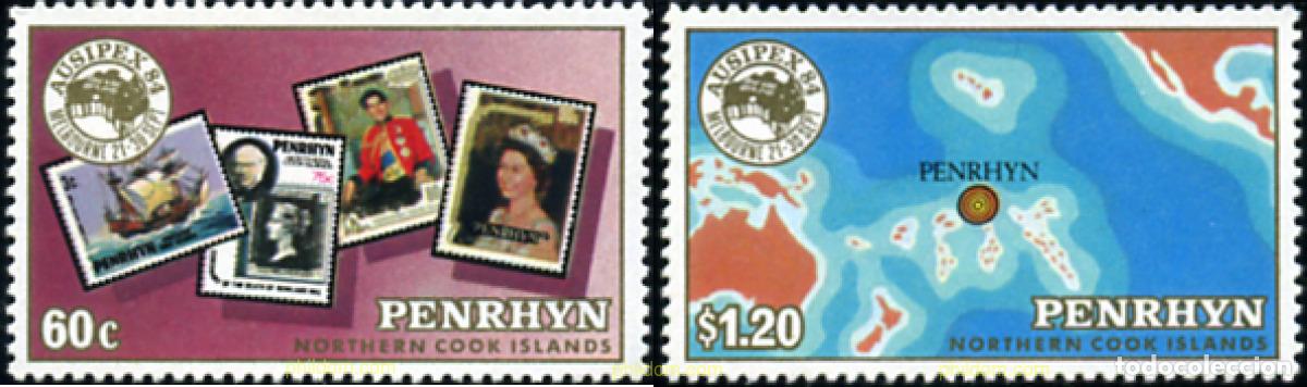 Sellos: 54926 MNH PENRHYN 1984 AUSIPEX 84. EXPOSICION FILATELICA INTERNACIONAL