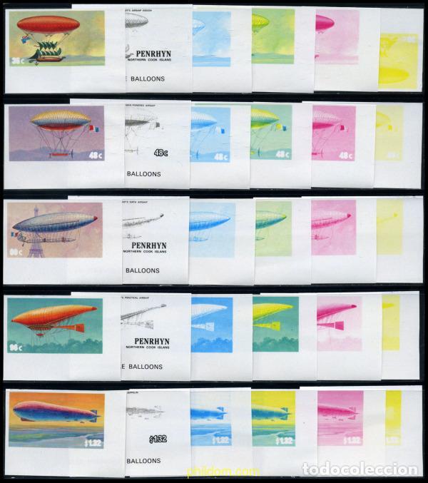 Sellos: 221178 MNH PENRHYN 1983 200 ANIVERSARIO DEL PRIMER VUELO DEL HOMBRE