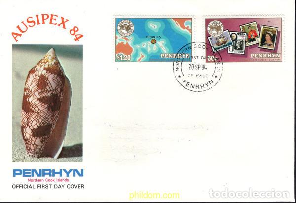Sellos: 421006 MNH PENRHYN 1984 AUSIPEX 84. EXPOSICION FILATELICA INTERNACIONAL