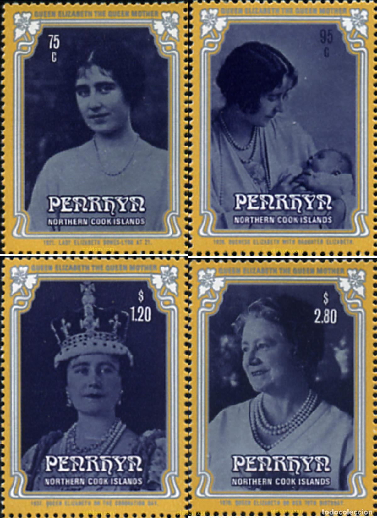 Sellos: 54929 MNH PENRHYN 1985 85 ANIVERSARIO DE LA REINA MADRE