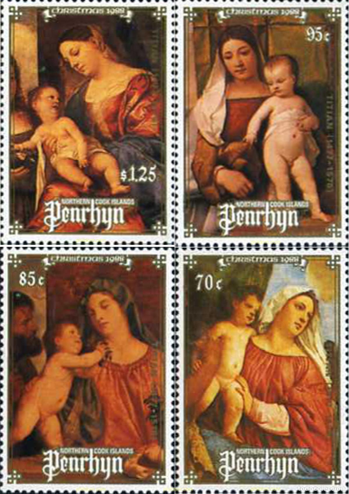 Sellos: 54935 MNH PENRHYN 1988 NAVIDAD