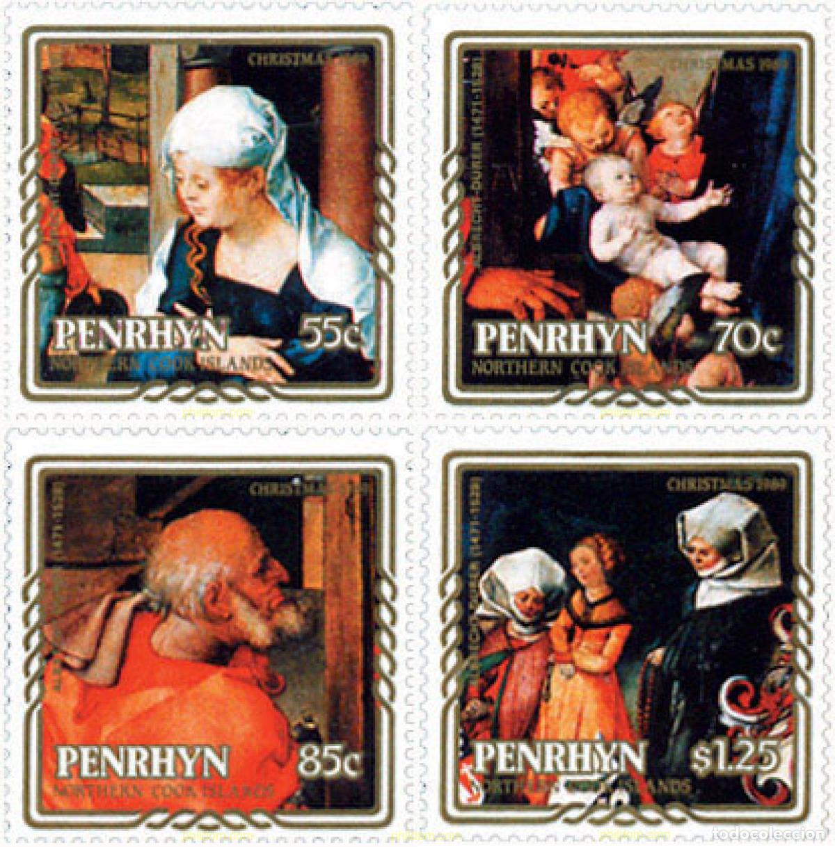 Sellos: 54937 MNH PENRHYN 1989 NAVIDAD
