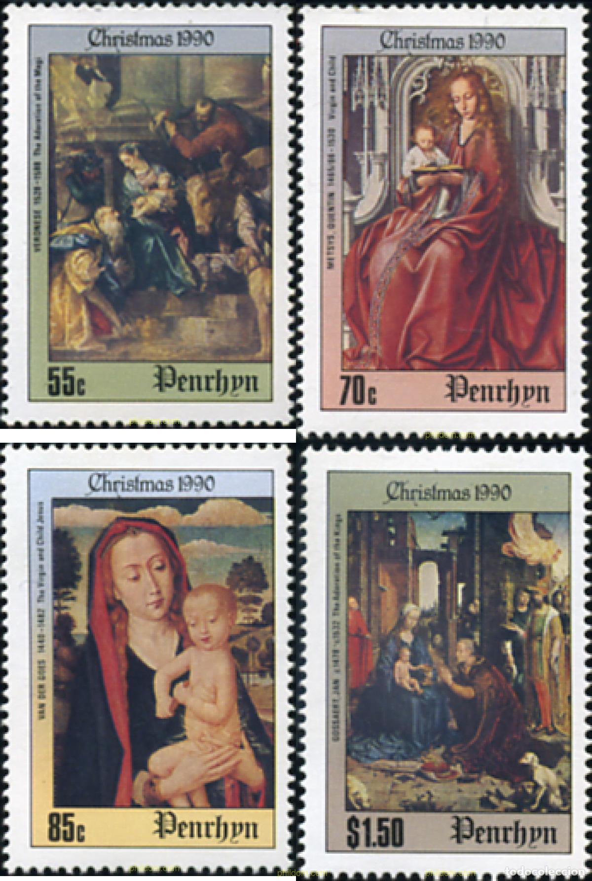Sellos: 54963 MNH PENRHYN 1990 NAVIDAD