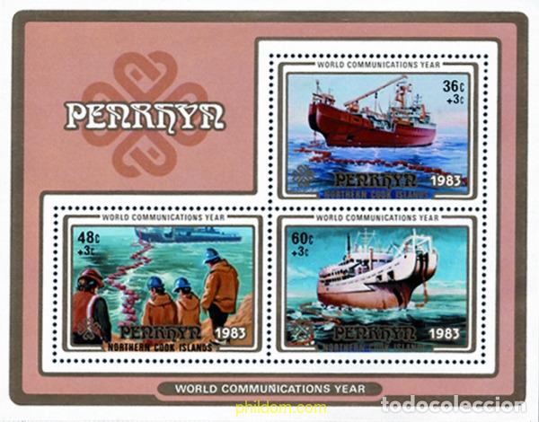 Sellos: 55052 MNH PENRHYN 1983 A&Ntilde;O INTERNACIONAL DE LAS TELECOMUNICACIONES