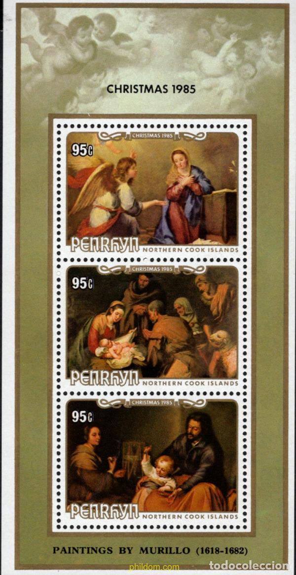 Sellos: 55091 MNH PENRHYN 1985 NAVIDAD