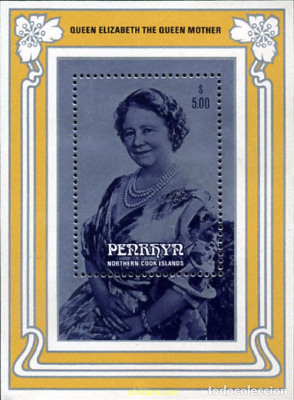 Sellos: 55089 MNH PENRHYN 1985 85 ANIVERSARIO DE LA REINA MADRE