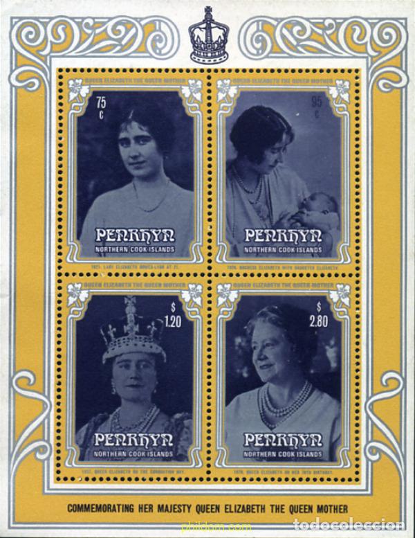 Sellos: 55099 MNH PENRHYN 1986 86 ANIVERSARIO DE LA REINA MADRE