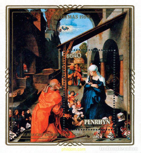 Sellos: 55121 MNH PENRHYN 1989 NAVIDAD