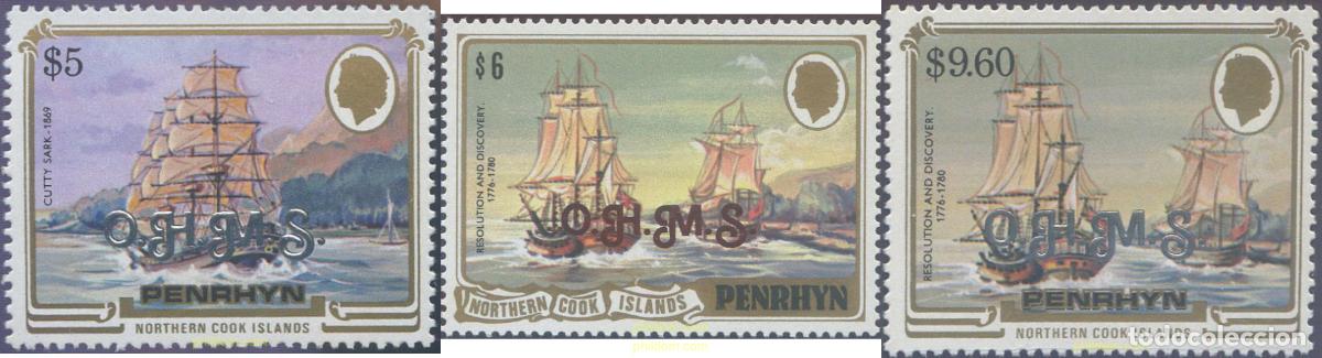 Sellos: 55107 MNH PENRHYN 1987 BARCOS