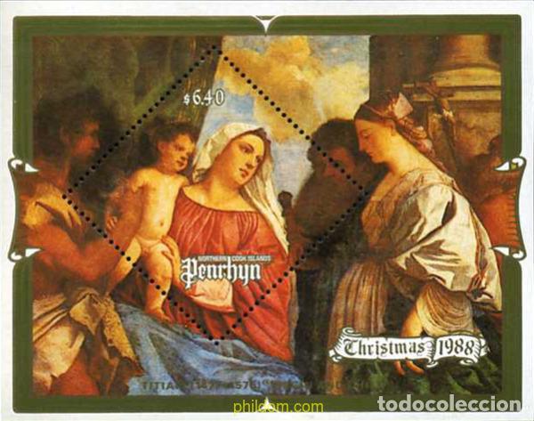 Sellos: 55117 MNH PENRHYN 1988 NAVIDAD