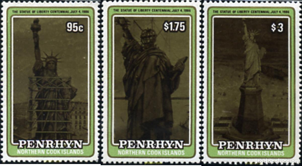 Sellos: 54932 MNH PENRHYN 1986 CENTENARIO DE LA ESTATUA DE LA LIBERTAD