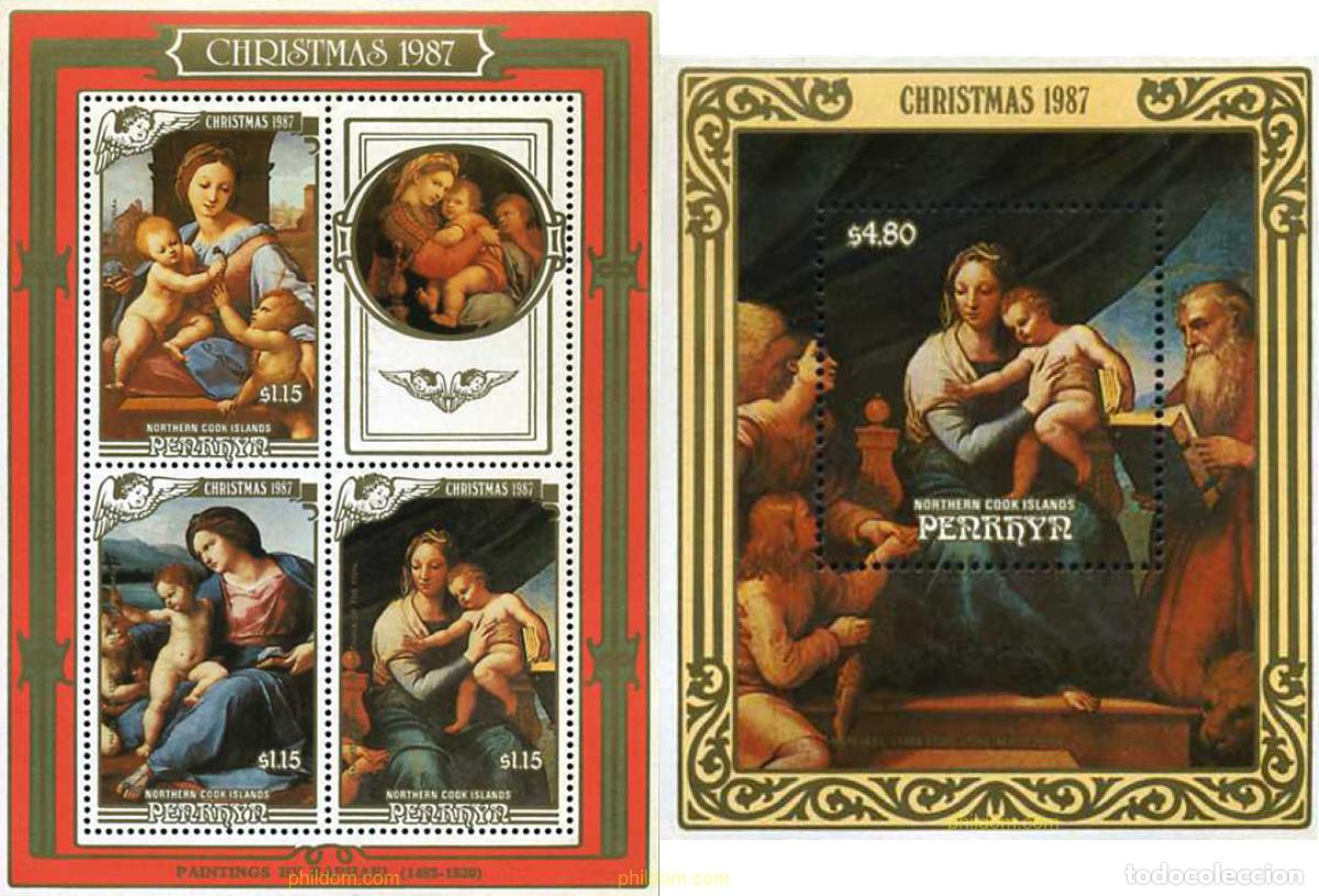 Sellos: 55106 MNH PENRHYN 1987 NAVIDAD