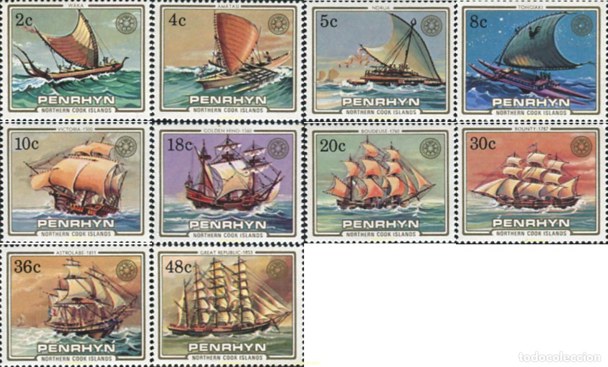 Sellos: 351156 MNH PENRHYN 1984 BARCOS DE VELA