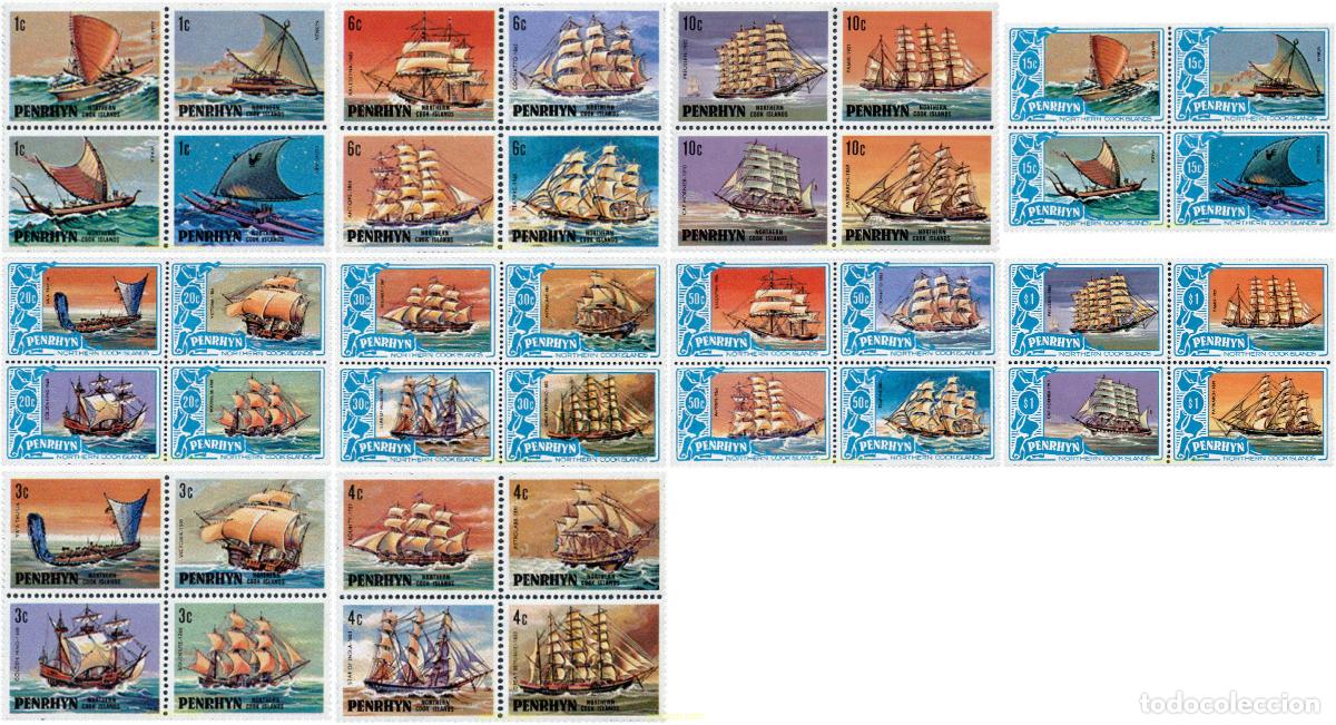 Sellos: 1059 MNH PENRHYN 1981 BARCOS