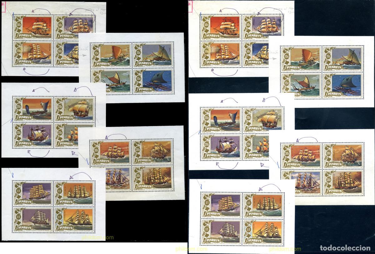 Sellos: 221134 MNH PENRHYN 1981 BARCOS