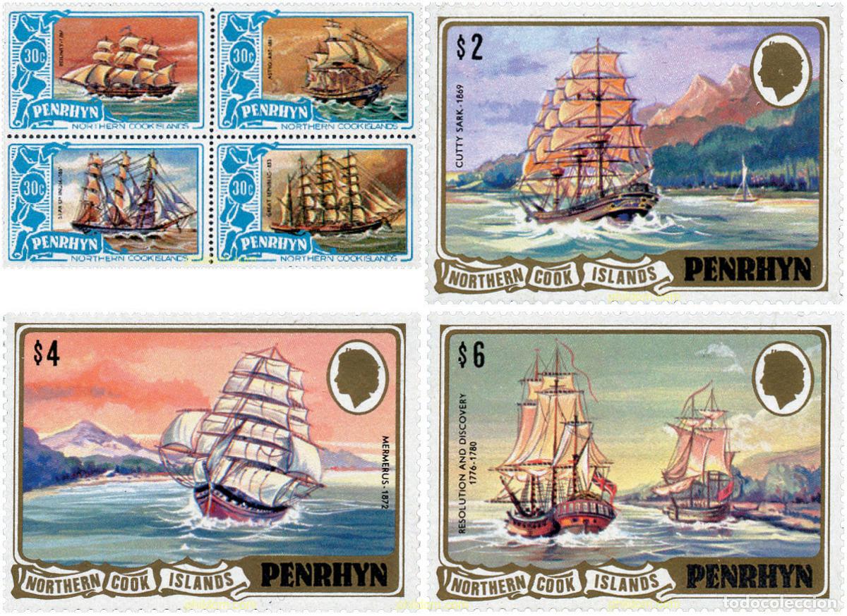 Sellos: 245602 MNH PENRHYN 1981 BARCOS
