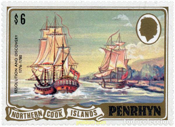 Sellos: 351152 MNH PENRHYN 1981 BARCOS