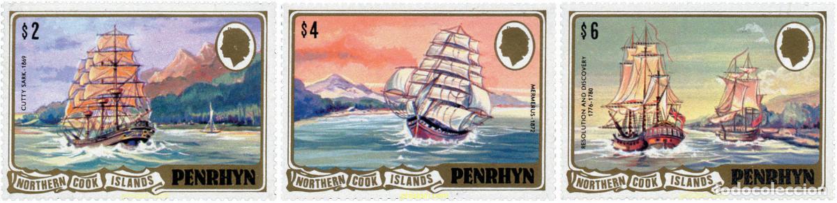 Sellos: 351153 MNH PENRHYN 1981 BARCOS