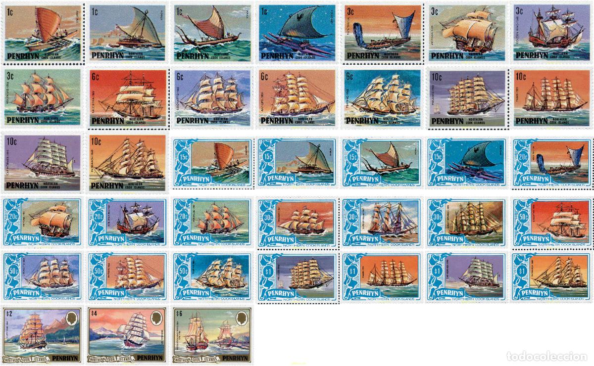 Sellos: 638369 MNH PENRHYN 1981 BARCOS