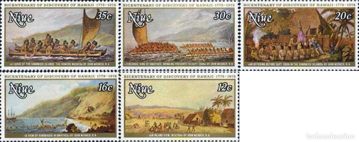 Sellos: 56332 MNH NIUE 1978 200 ANIVERSARIO DEL DESCUBRIMIENTO DE LAS ISLAS HAWAI
