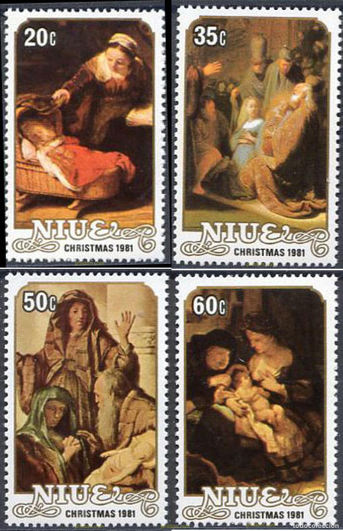 Sellos: 56377 MNH NIUE 1981 NAVIDAD