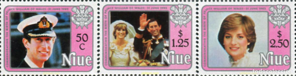 Sellos: 56381 MNH NIUE 1982 NACIMIENTO DEL PRINCIPE GUILLERMO