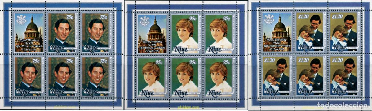 Sellos: 157602 MNH NIUE 1981 BODA DEL PRINCIPE CARLOS Y LADY DIANA SPENCER