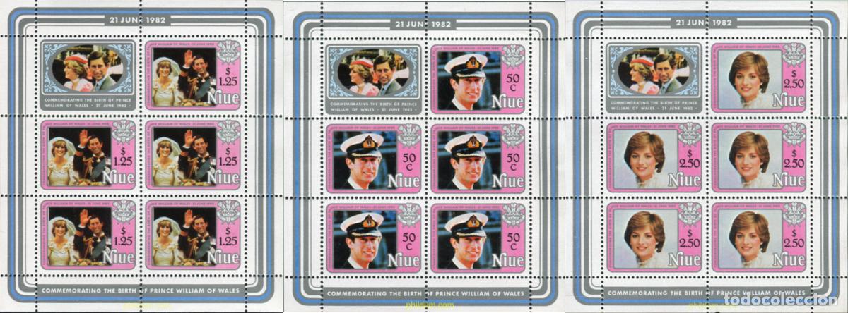 Sellos: 348138 MNH NIUE 1982 NACIMIENTO DEL PRINCIPE GUILLERMO