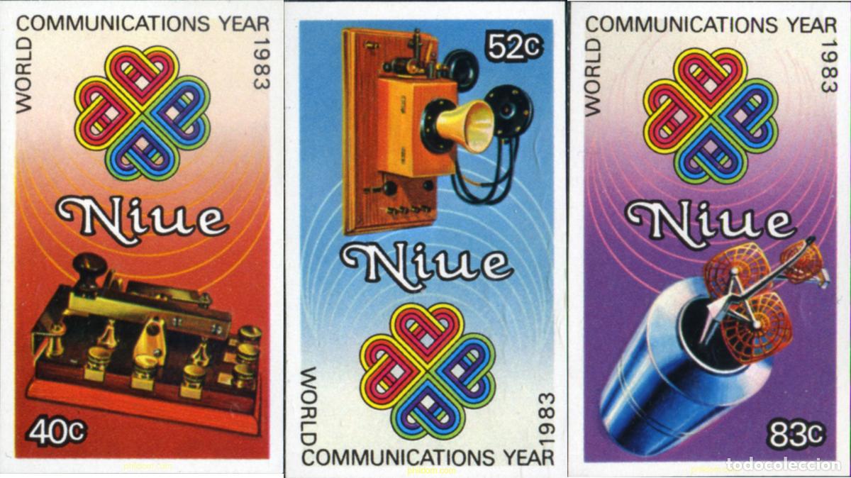Sellos: 17828 MNH NIUE 1984 A&Ntilde;O MUNDIAL DE LAS COMUNICACIONES