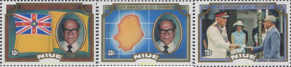 Sellos: 56452 MNH NIUE 1984 10 ANIVERSARIO DEL GOVIERNO AUTONOMO