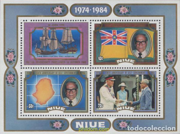 Sellos: 660428 MNH NIUE 1984 10 ANIVERSARIO DEL GOVIERNO AUTONOMO