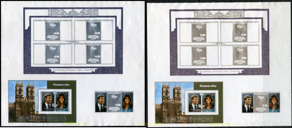 Sellos: 220269 MNH NIUE 1986 BODA DEL PRINCIPE ANDRES Y MISS SARAH FERGUSON