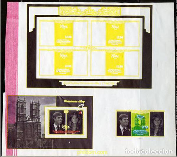 Sellos: 220270 MNH NIUE 1986 BODA DEL PRINCIPE ANDRES Y MISS SARAH FERGUSON