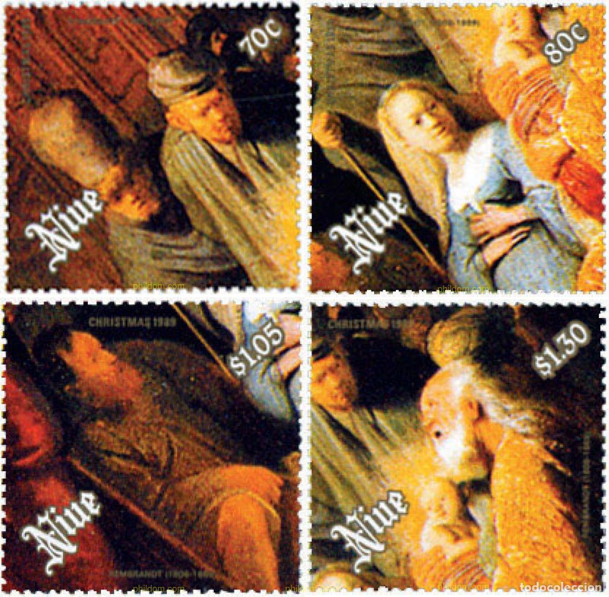 Sellos: 56714 MNH NIUE 1989 NAVIDAD