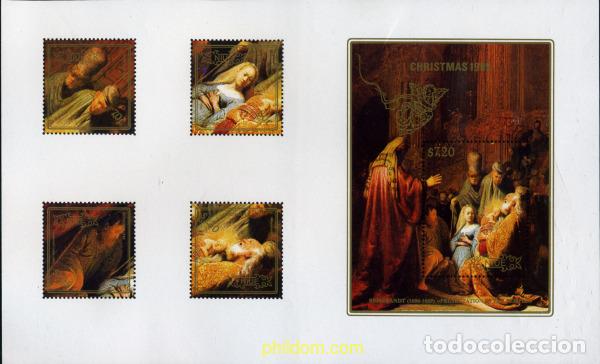 Sellos: 220283 MNH NIUE 1989 NAVIDAD