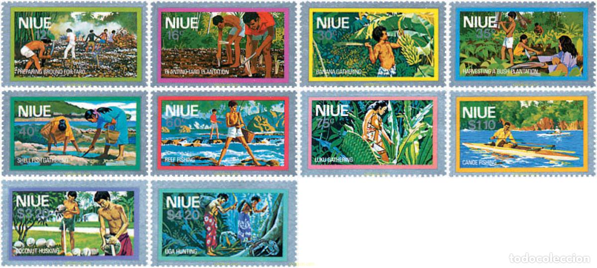 Sellos: 56497 MNH NIUE 1978 ACTIVIDADES AGRICOLAS Y PESCA