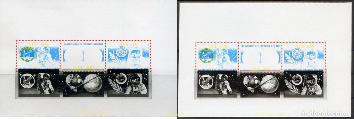 Sellos: 220279 MNH NIUE 1989 20 ANIVERSARIO DEL PRIMER HOMBRE SOBRE LA LUNA